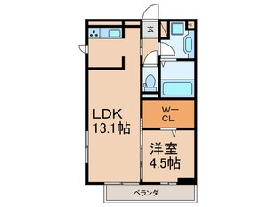 Quattro Soldi 花畑の物件間取画像